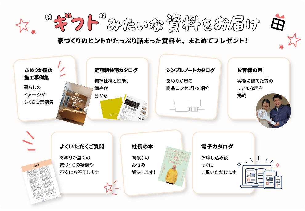 ギフトみたいな資料をお届け